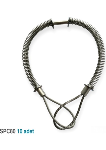 SPC80 Whip Check Safety Cables Hortum Tutucu 10 Adet