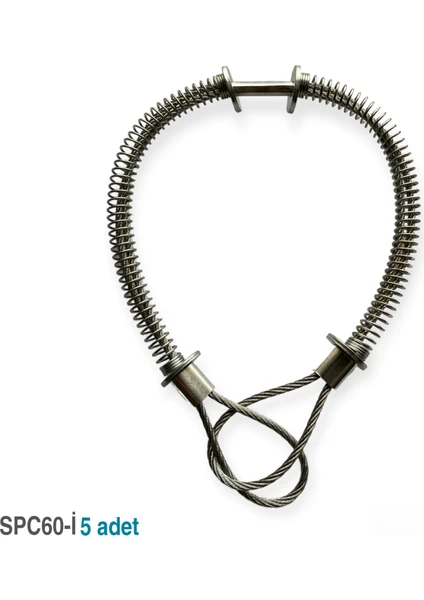 SPC60-İ Whip Check Safety Cables Hortum Tutucu 316 Inox 5 Adet