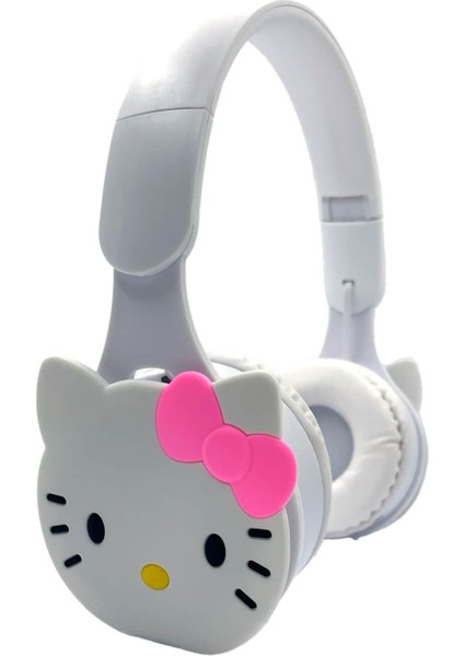 Hello Kitty Kablosuz Bluetooth Katlanabilir Kulaküstü Kulaklık