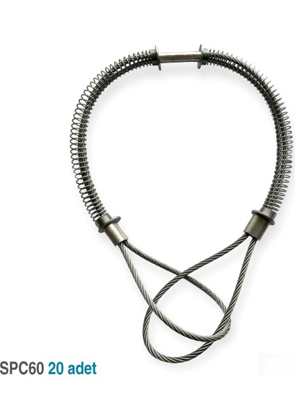 SPC60 Whip Check Safety Cables Hortum Tutucu 20 Adet