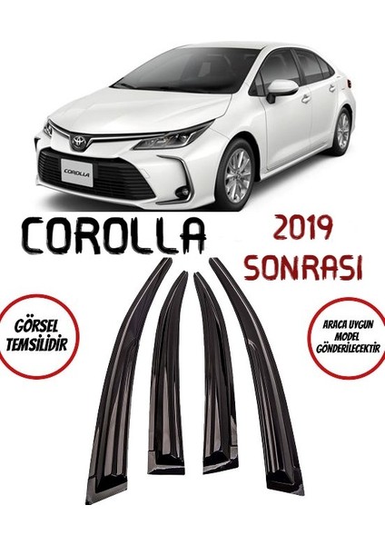 Toyota Corolla Cam Rüzgarlığı 4-Lü 2019 ve Üzeri Takım