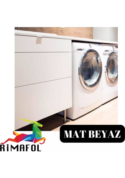Mat Beyaz Mobilya Dolap Tezgah Kaplama Folyosu 52CMX2M indirimleri