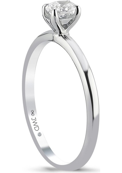 0.25 Ct F-G Si 1.83 gr 14 K Jwd Oval Yüzük fiyatları