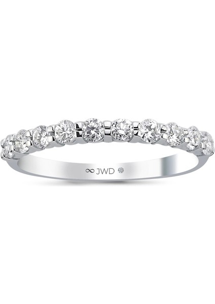 0.45 Ct F-G Si 1.20 gr 14 K Jwd Yarım Tur Yüzük