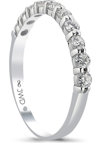 0.45 Ct F-G Si 1.20 gr 14 K Jwd Yarım Tur Yüzük fiyatları