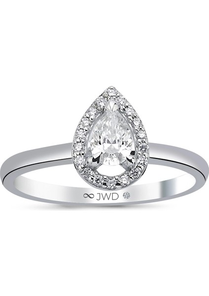 0.40 Ct F-G Si 2.39 gr 14 K Jwd Damla Yüzük
