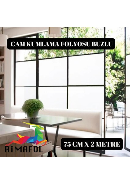 Cam Kumlama Folyosu Buzlu Cam filmi 75CM X2METRE