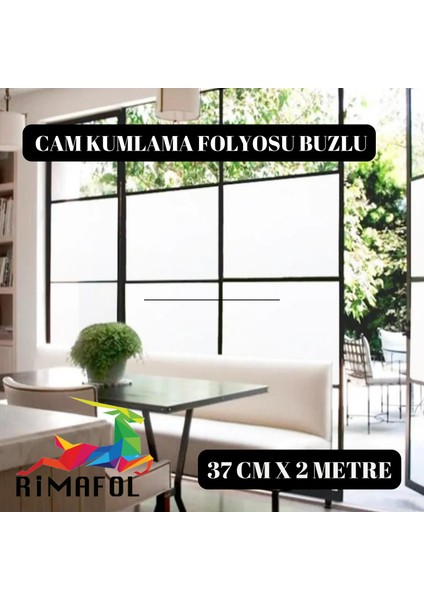 Cam Kumlama Folyosu Buzlu Cam filmi 37CMX2 METRE ( 2 ADET ÜZERİ RAGLE VE MAKET BIÇAĞI HEDİYEDİR.)