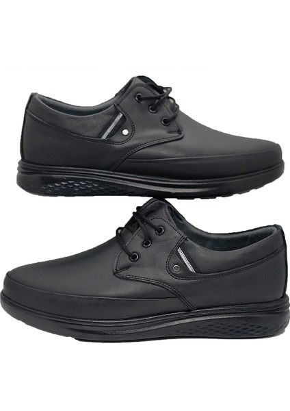Erkek Deri Jelli Bağcıklı Siyah Baba Ayakkabısı Bva-5 fiyatları