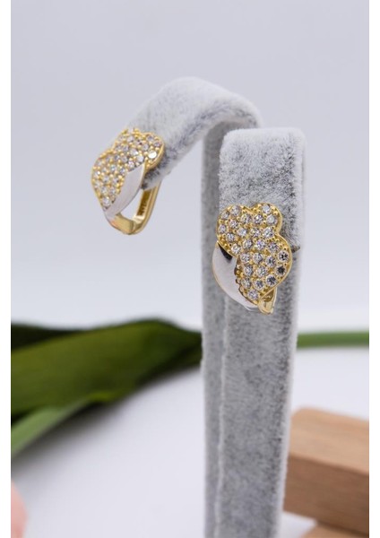 14 Ayar Altın Küpe J Klips Kadın Küpe LKKP1272