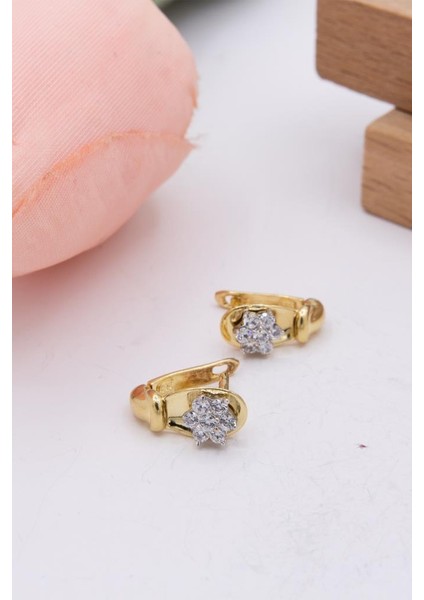 14 Ayar Altın Küpe J Klips Kadın Küpe LKKP1275 fiyatları