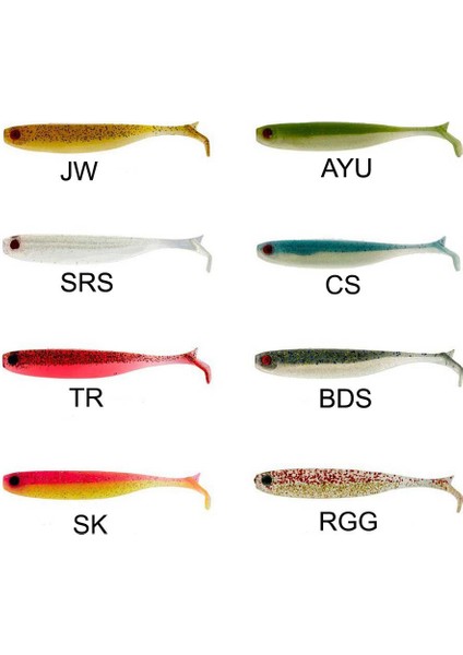 Mezashi Z-Tail Minnow Silikon Yem 9cm 6 Adet fiyatları