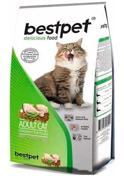 Tavuklu Yetişkin Kedi Maması 1 kg