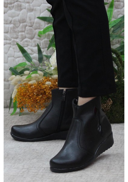 3252 07 Fermuarlı Kaymaz Taban Kadın Bot fırsatları