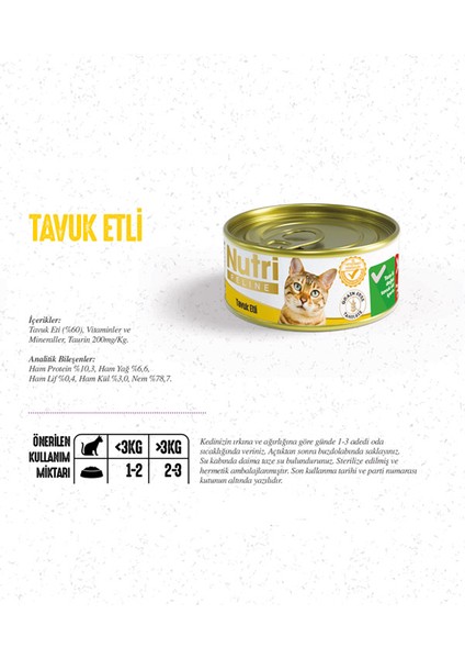 85 gr Tavuk Etli 12 Adet Yaş Kedi Maması modelleri