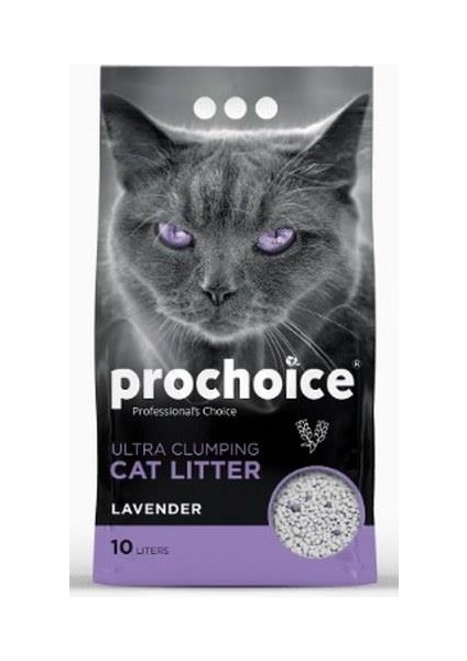 Prochoice Ekstra Topaklanan, Lavanta Kokulu, Bentonit Kedi Kumu 10 Lt