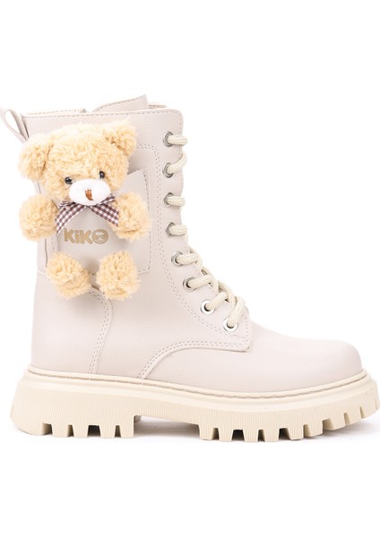 450 Ayıcıklı Fermuarlı Kız Çocuk Günlük Bot Ayakkabı Bej fırsatları