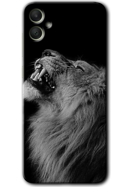 Samsung Galaxy A05 Kılıf Hd Desen Baskılı Kılıf + Kırılmaz Cam - Lion
