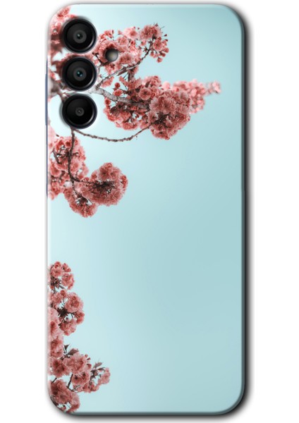 Samsung Galaxy A15 Kılıf Hd Desen Baskılı Kılıf + Kırılmaz Cam - Japon Çiçeği