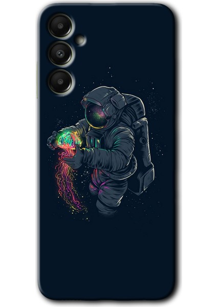 Samsung Galaxy A05S Kılıf Hd Desen Baskılı Kılıf + Kırılmaz Cam - Astronot Kıyafeti