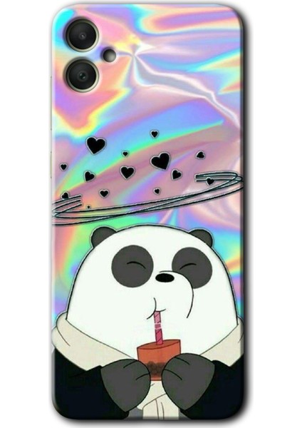 Samsung Galaxy A05 Kılıf Hd Desen Baskılı Kılıf - Milkshake Panda