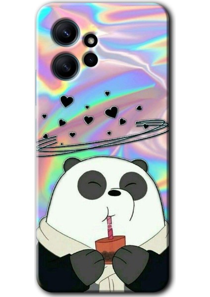 Xiaomi Redmi Note 12 4g Kılıf Hd Desen Baskılı Kılıf - Milkshake Panda