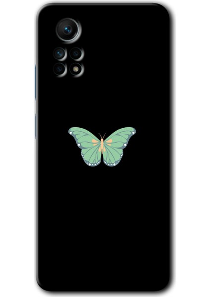 Xiaomi Redmi Note 12 Pro 4g Kılıf Hd Desen Baskılı Kılıf + Kırılmaz Cam - Butterfly Tree