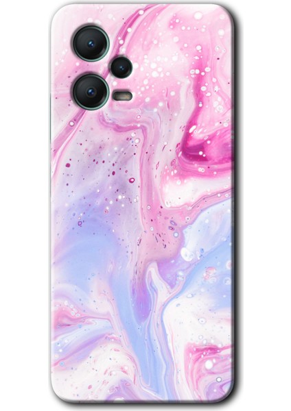 Xiaomi Redmi Note 12 5g Kılıf Hd Desen Baskılı Kılıf + Kırılmaz Cam - Kabarmış Leke