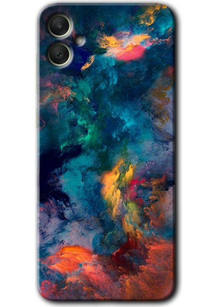 Samsung Galaxy A05 Kılıf Hd Desen Baskılı Kılıf + Kırılmaz Cam - Color Storm