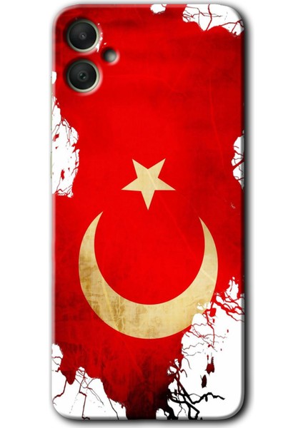 Samsung Galaxy A05 Kılıf Hd Desen Baskılı Kılıf + Kırılmaz Cam - Türkiyem
