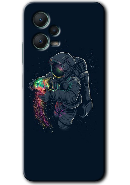 Xiaomi Redmi Note 12 Pro 5g Kılıf Hd Desen Baskılı Kılıf - Astronot Kıyafeti