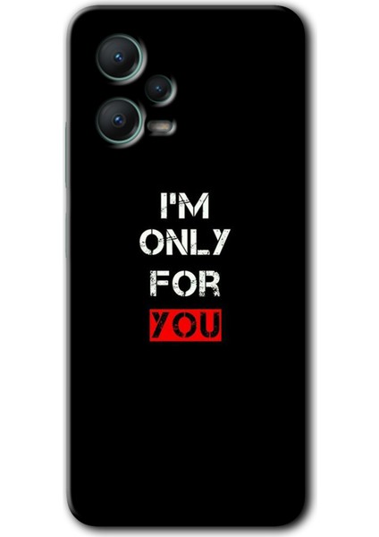 Xiaomi Redmi Note 12 5g Kılıf Hd Desen Baskılı Kılıf + Kırılmaz Cam - For You