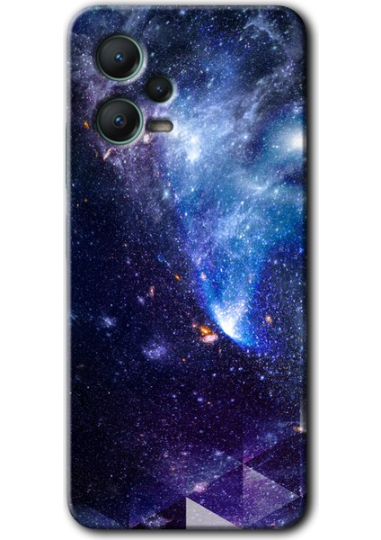 Xiaomi Redmi Note 12 5g Kılıf Hd Desen Baskılı Kılıf - Galaksi