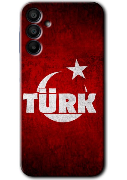Samsung Galaxy A15 Kılıf Hd Desen Baskılı Kılıf + Kırılmaz Cam - Ayyıldız Türk