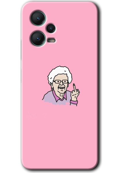 Xiaomi Redmi Note 12 Pro 5g Kılıf Hd Desen Baskılı Kılıf - Bad Grandmother