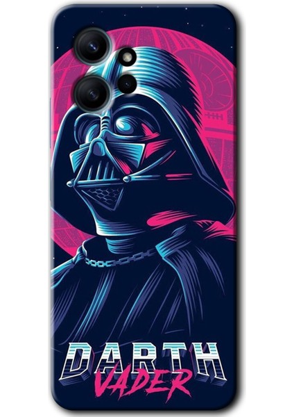 Xiaomi Redmi Note 12 4g Kılıf Hd Desen Baskılı Kılıf + Kırılmaz Cam - Darth Vader