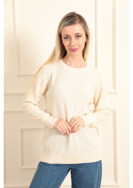 Kadın Burgu Triko Kazak 5484