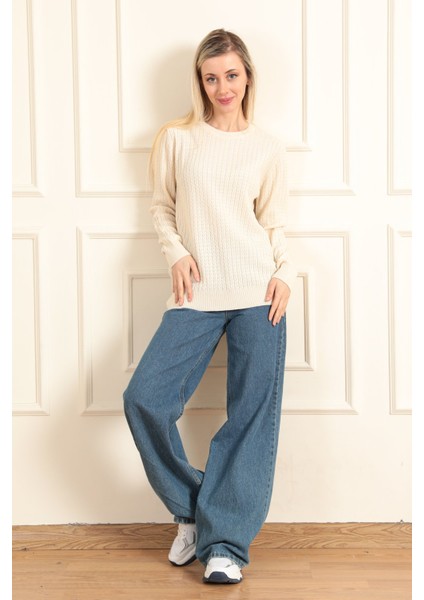 Kadın Burgu Triko Kazak 5484 fırsatları