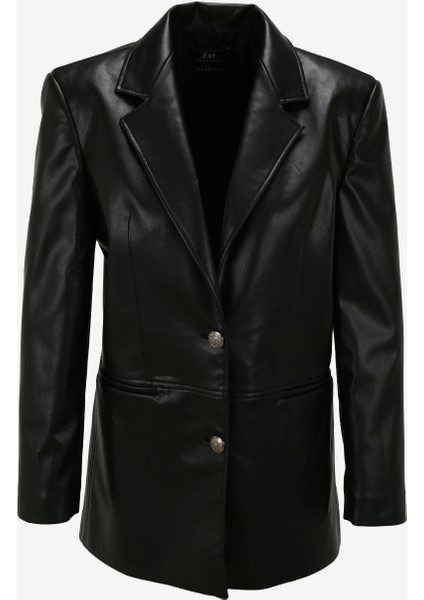 Siyah Kadın Bol Kesim Ceket F3WL-CKT W55