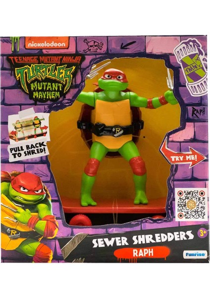 Tmnt Mutant Mayhem Sewer Shredders Figür TU814001 - Raph