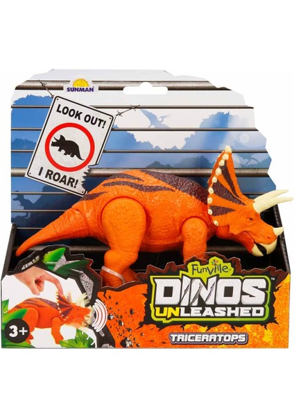 Sesli ve Hareketli Dinozor - Triceratops