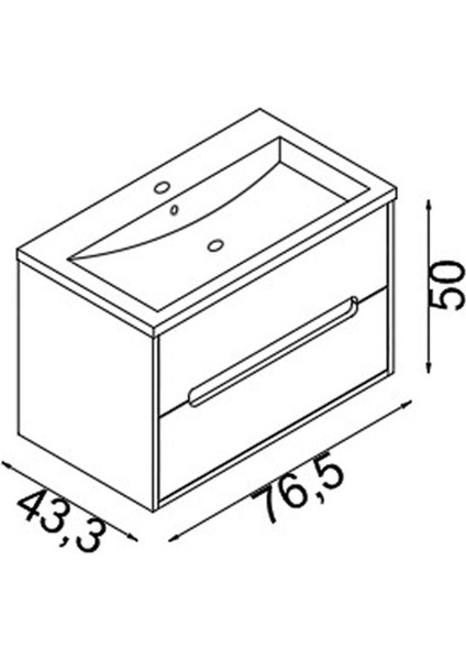 Madrid 80 cm Mdf Banyo Lavabolu Alt Dolap indirimleri