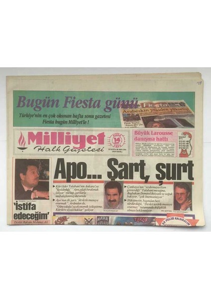 Milliyet Halk Gazetesi 14 Mart 1993 - Ağabeyimin Yurttaşlık Hakkını Alacağım (Nazım Hikmetin Kız Kardeşi) GZ8689