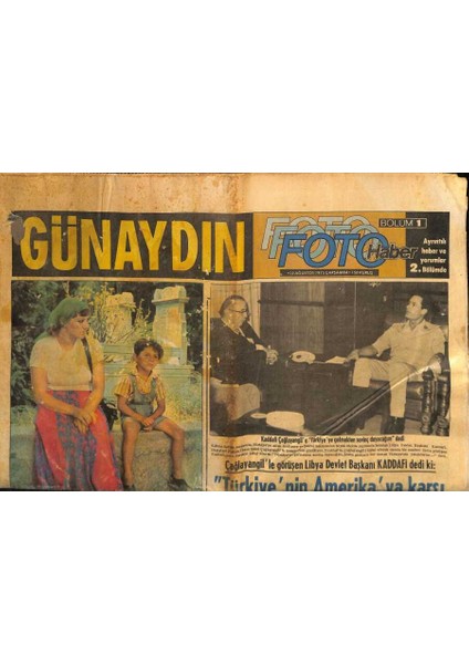 Günaydın Gazetesi 13 Ağustos 1975 - Incirlik Amerikan Subay Kulübünün Türk Müdürünün Görevine Son Verildi ! GZ87451