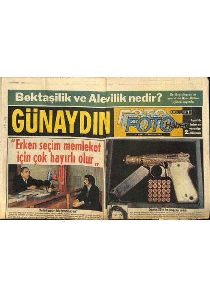 Günaydın Gazetesi 1 Şubat 1977 - Ajda Pekkanın 20 Dakikalık Programı 3 Günde Çekildi GZ87150