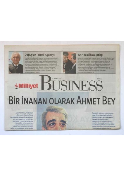 Milliyet Business Gazetesi 17 Temmuz 2005 - Çinde Tersane Kuracak... GZ8728