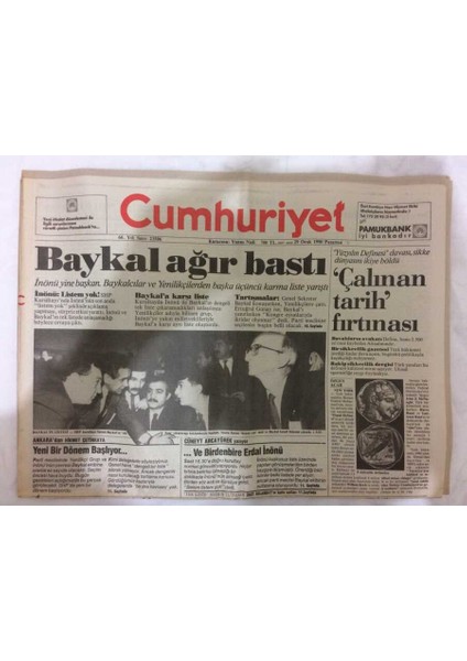 Cumhuriyet Gazetesi 29 Ocak 1990 - Azerbaycana Destek Mitinginden Sonra Taksime Yürümek Istediler GZ73255