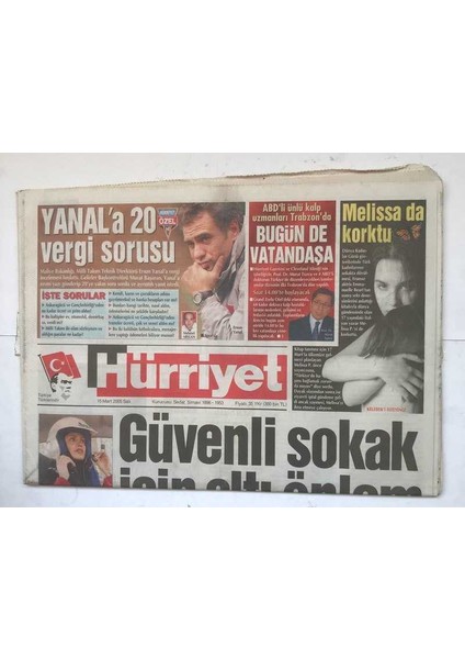 Hürriyet Gazetesi 15 Mart 2005 - Abdli Ünlü Kalp Uzmanları Trabzonda GZ8121