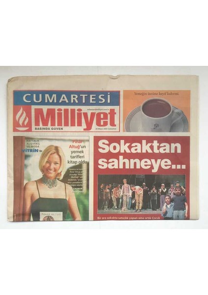 Milliyet Cumartesi Gazetesi 24 Mayıs 2003 - Şebnem Ferah Aşk Acısı Bu Albüme Yaradı GZ8785