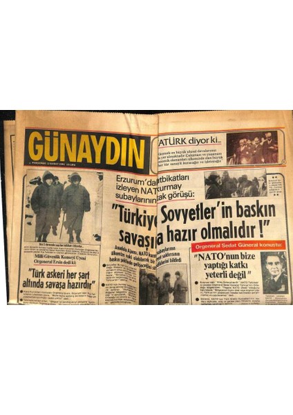 Günaydın Gazetesi 12 Şubat 1981 - Ajda Pekkan Yolun Yarısına Geldi GZ74223